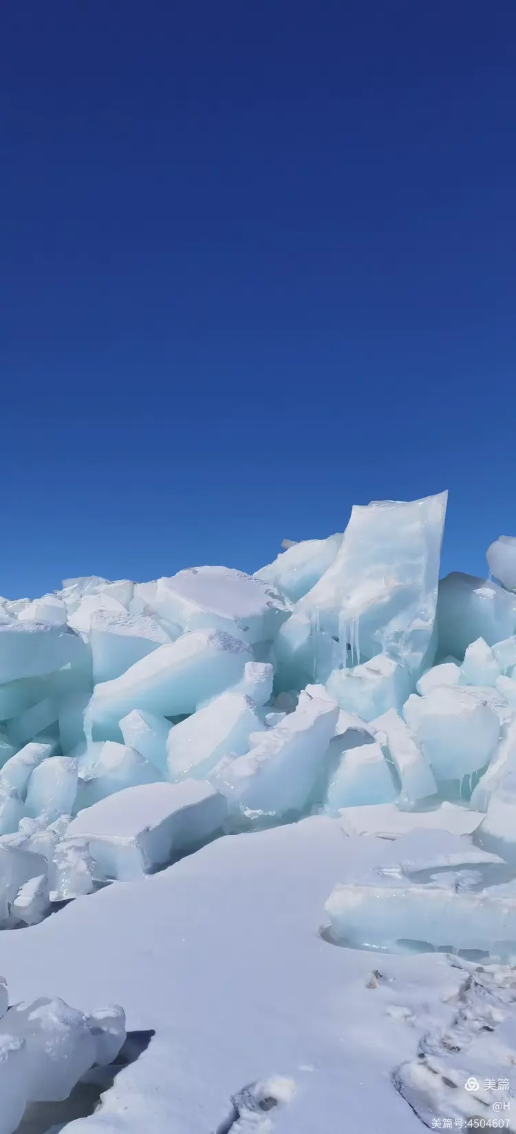 2024年春节初二游拍青海湖江西沟天然蓝冰